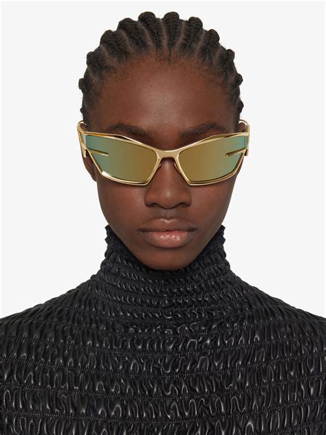 givenchy flat top sunglasses gold rapper|Givenchy 'Giv Cut' Sunglasses Shiny Black .